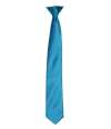 PR755 Premier 'Colours' Satin Clip Tie Teal colour image